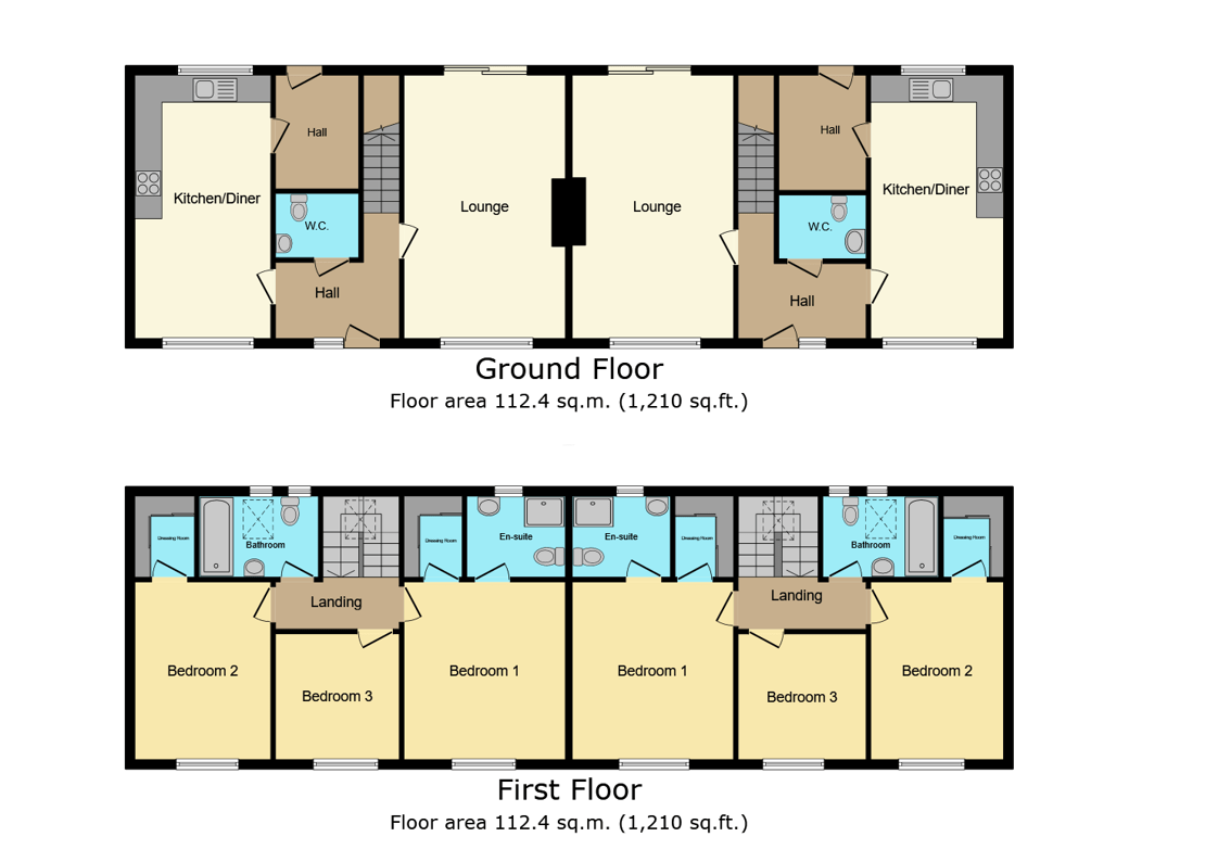 3 Bed Semi Floorplan Mb